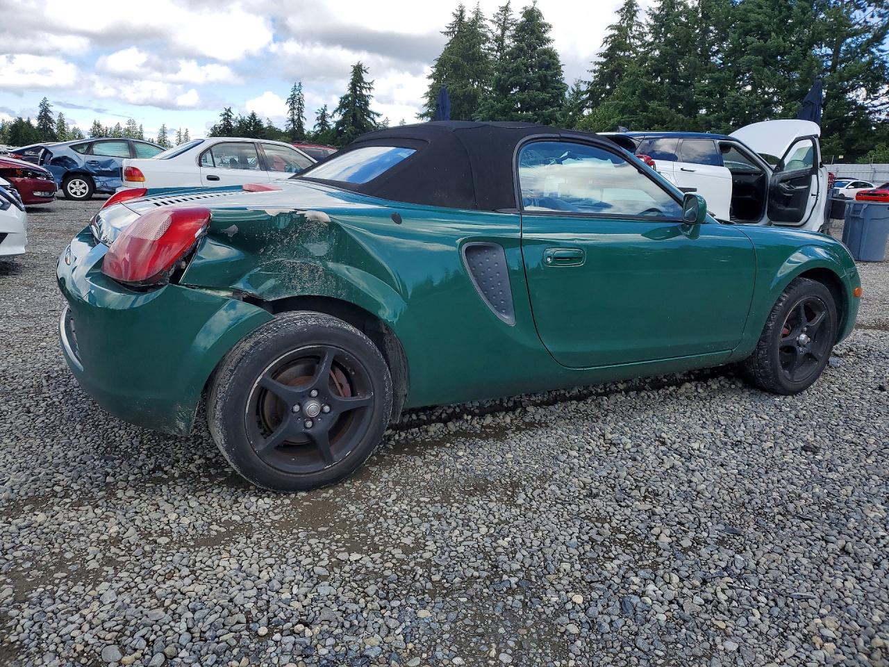 2002 Toyota Mr2 Spyder Green vin: JTDFR320620043081