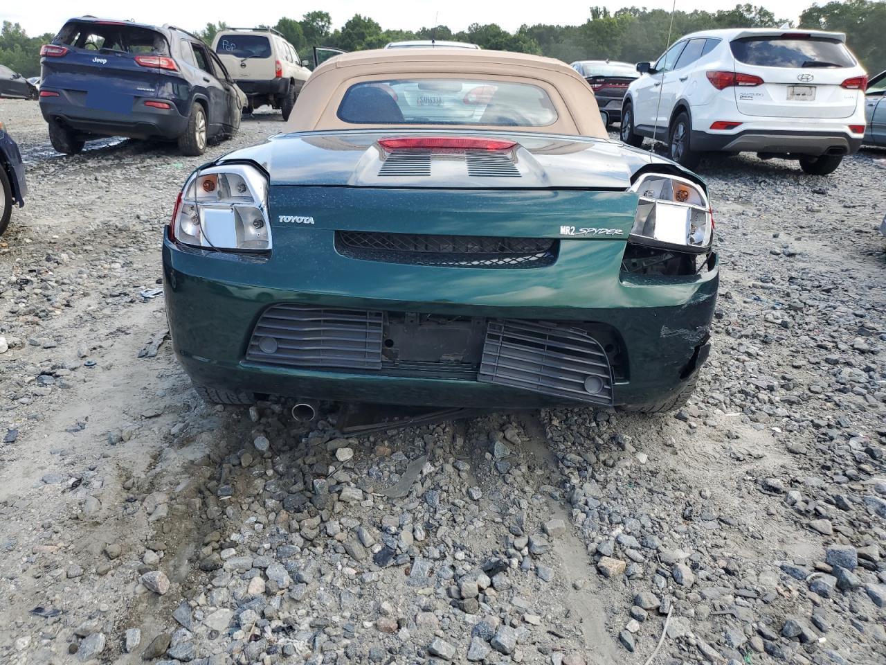 2002 Toyota Mr2 Spyder Green vin: JTDFR320720044059