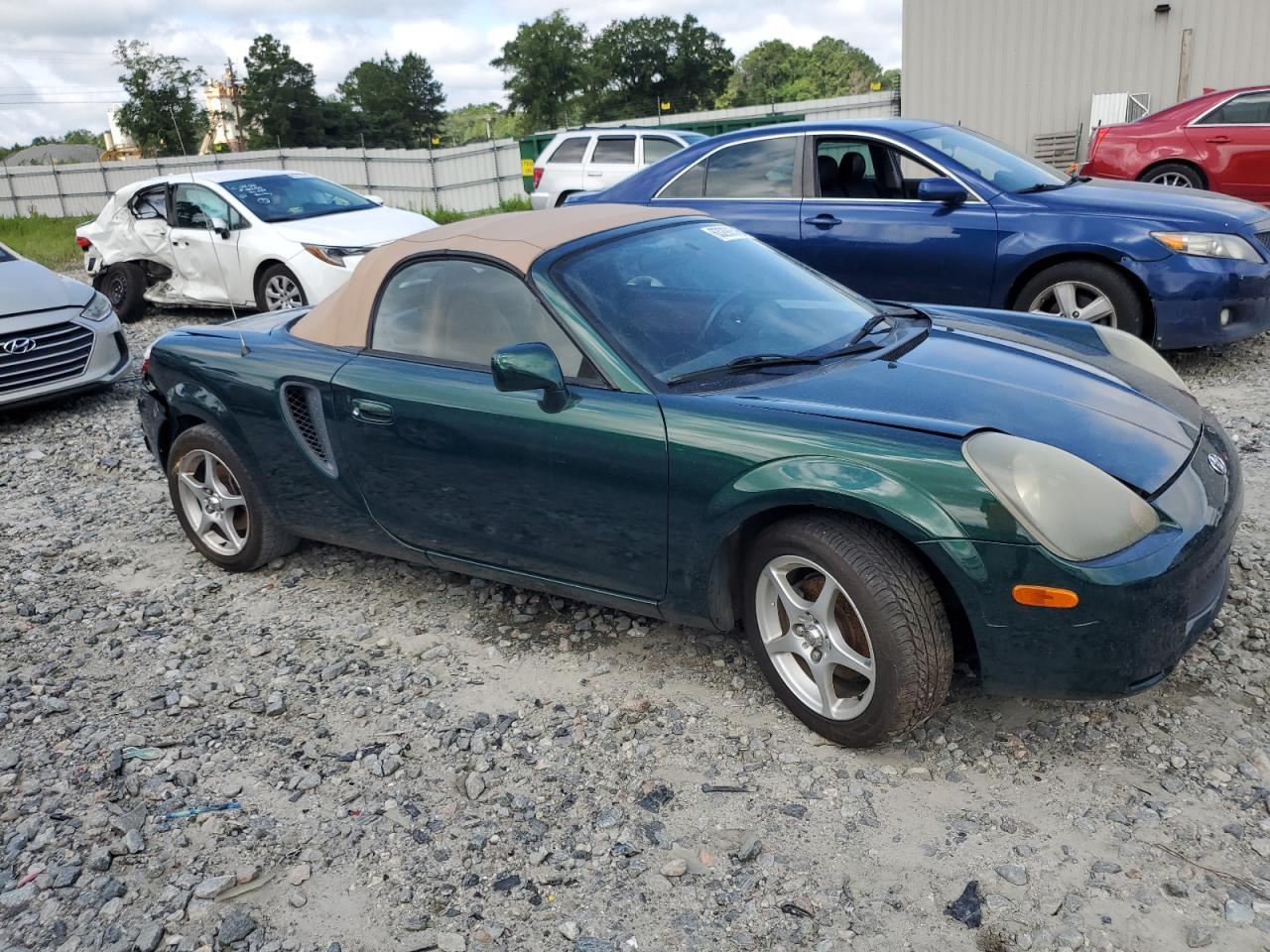2002 Toyota Mr2 Spyder Green vin: JTDFR320720044059