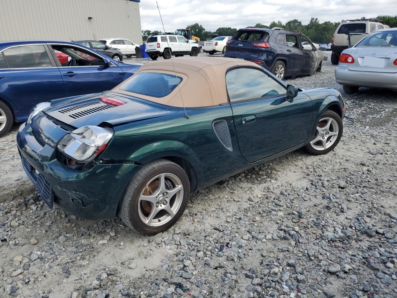 2002 Toyota Mr2 Spyder Green vin: JTDFR320720044059