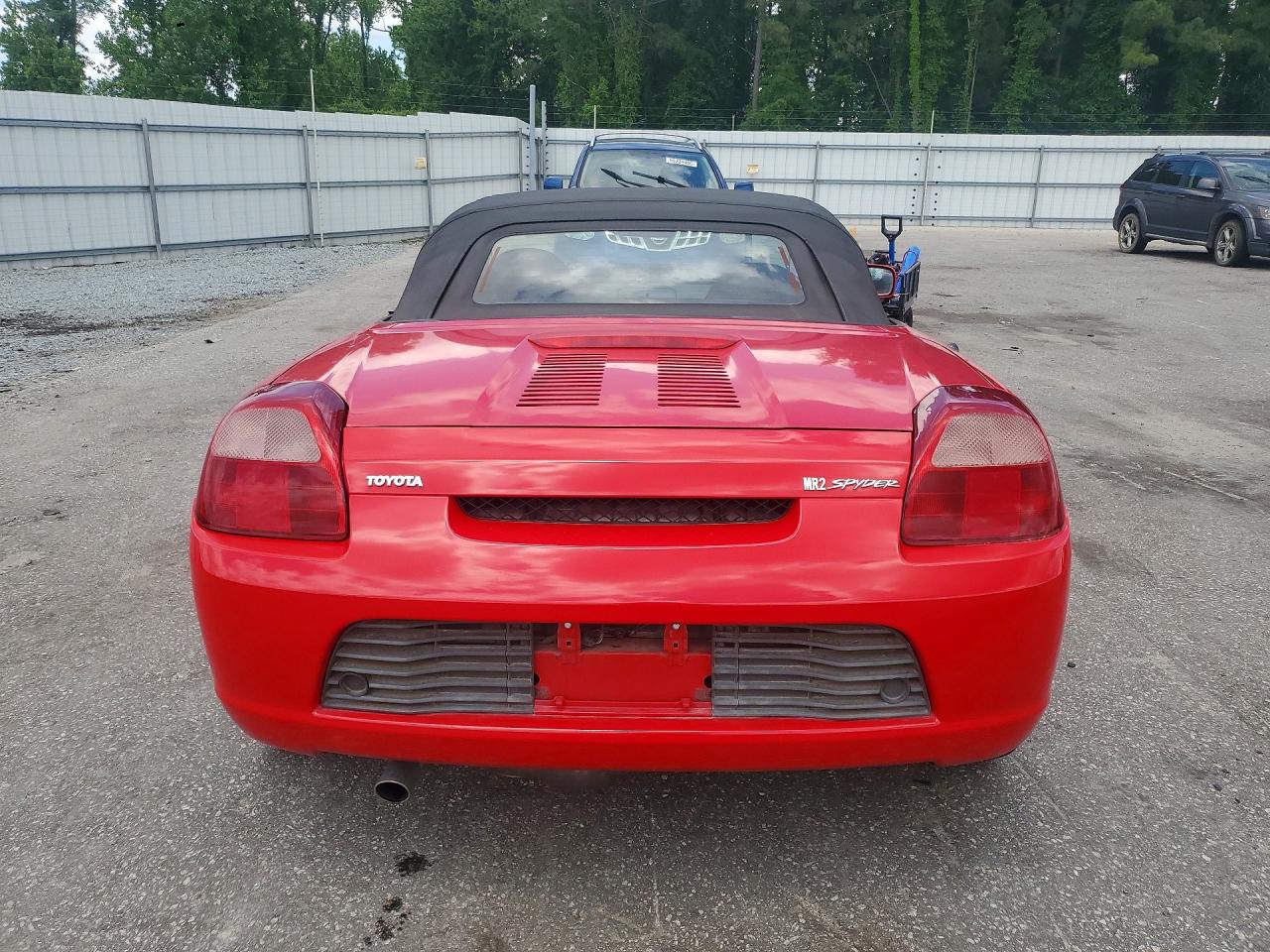 2002 Toyota Mr2 Spyder Red vin: JTDFR320720050248
