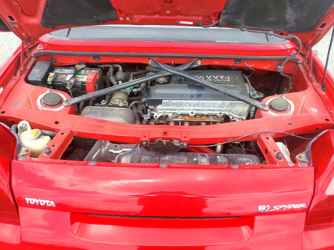 2002 Toyota Mr2 Spyder Red vin: JTDFR320720050248