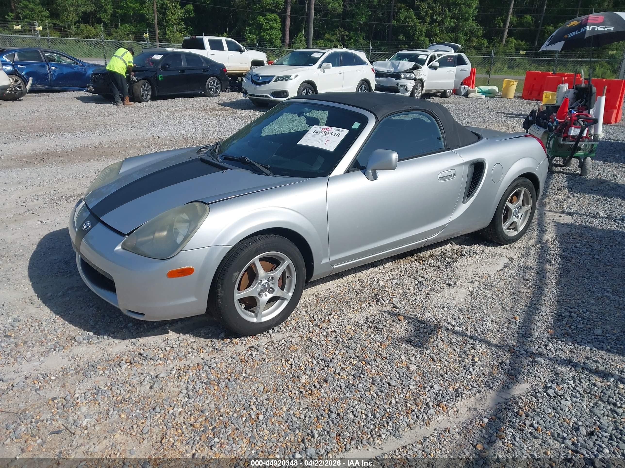 2002 Toyota Mr2 Spyder   Silver vin: JTDFR320720052355