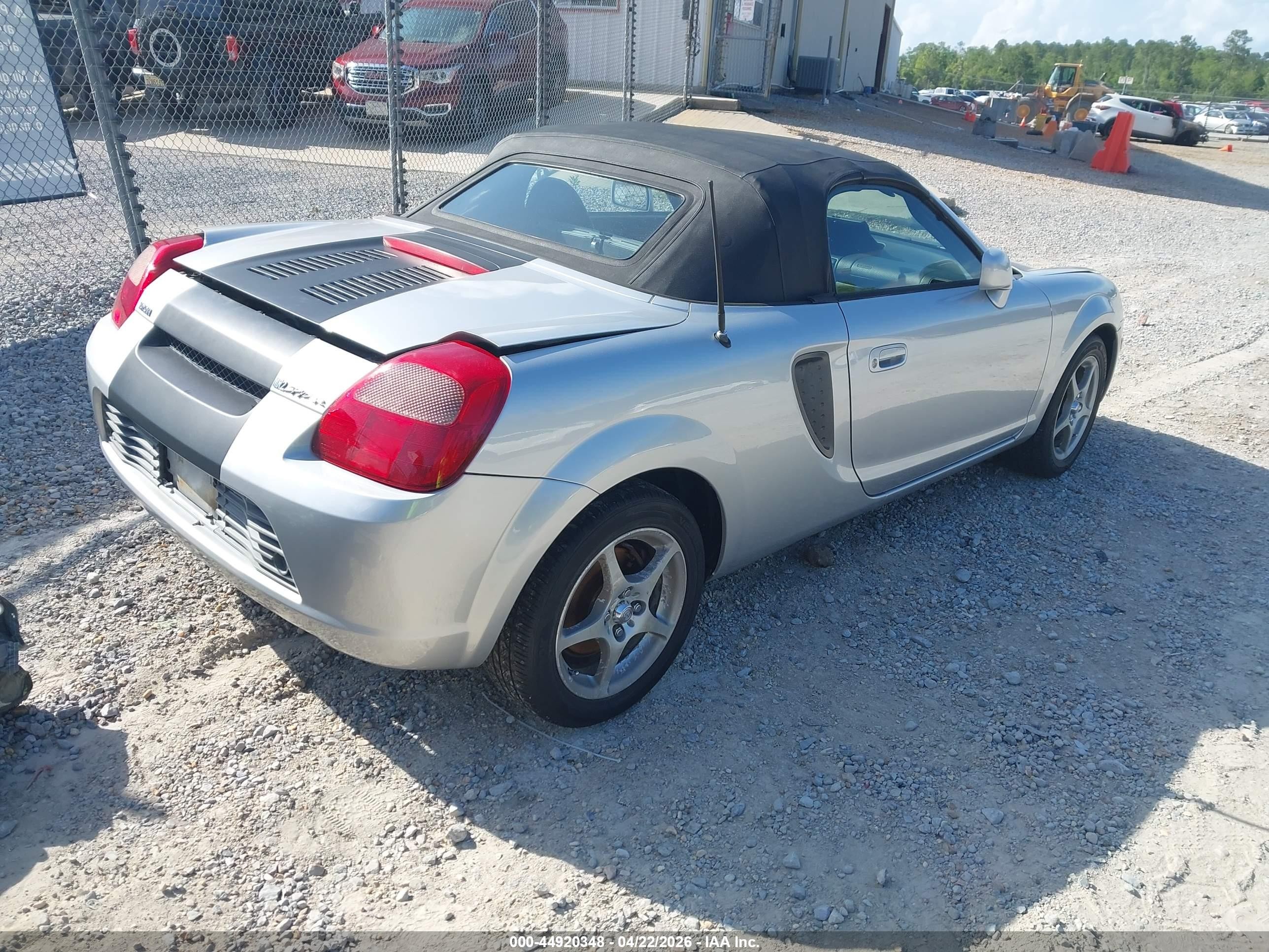 2002 Toyota Mr2 Spyder   Silver vin: JTDFR320720052355