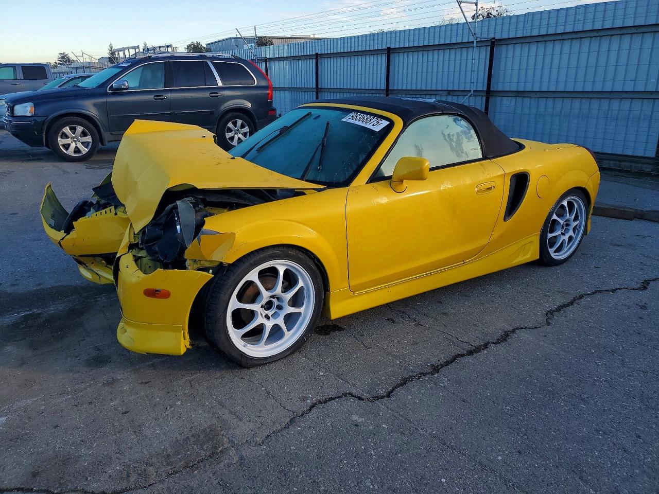 2000 Toyota Mr2 Spyder Yellow vin: JTDFR3207Y0022670