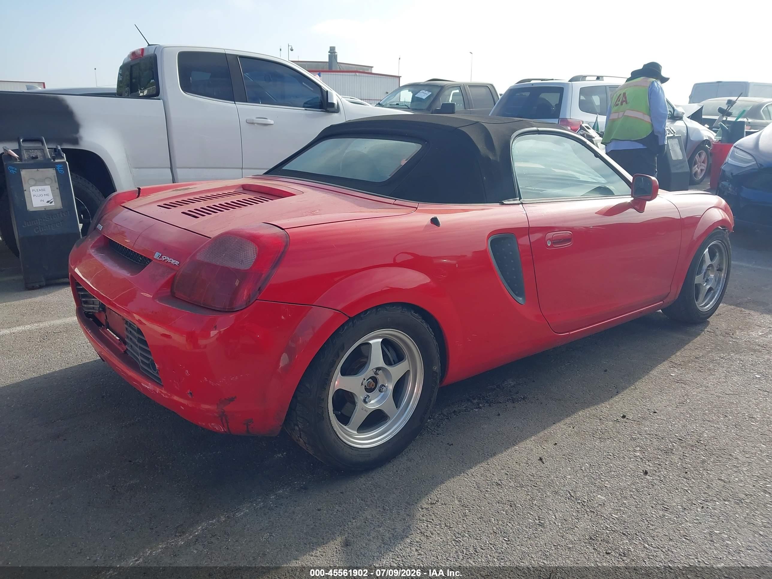 2001 Toyota Mr2 Spyder   Red vin: JTDFR320810027186