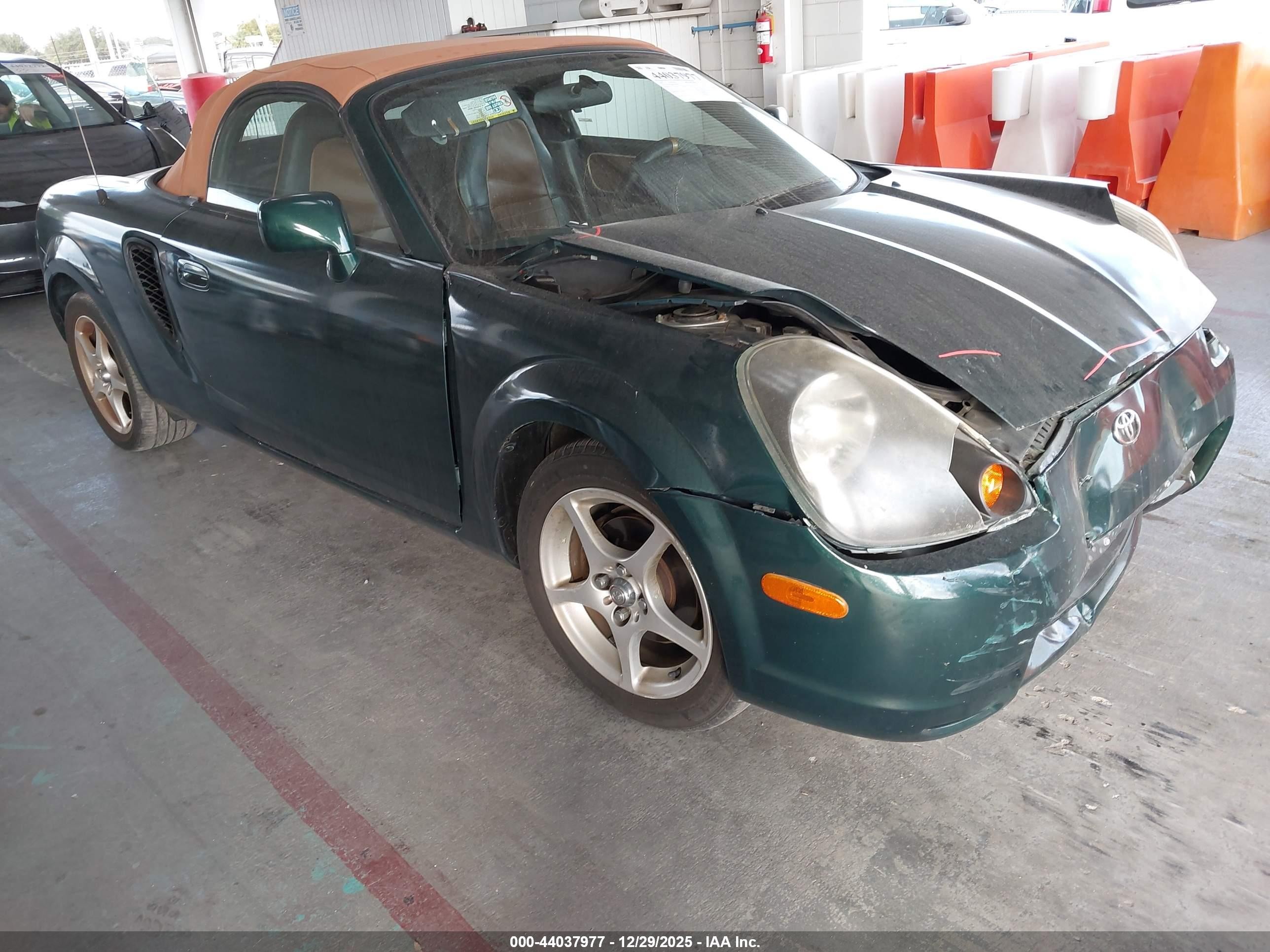 2002 Toyota Mr2 Spyder   Green vin: JTDFR320820052834