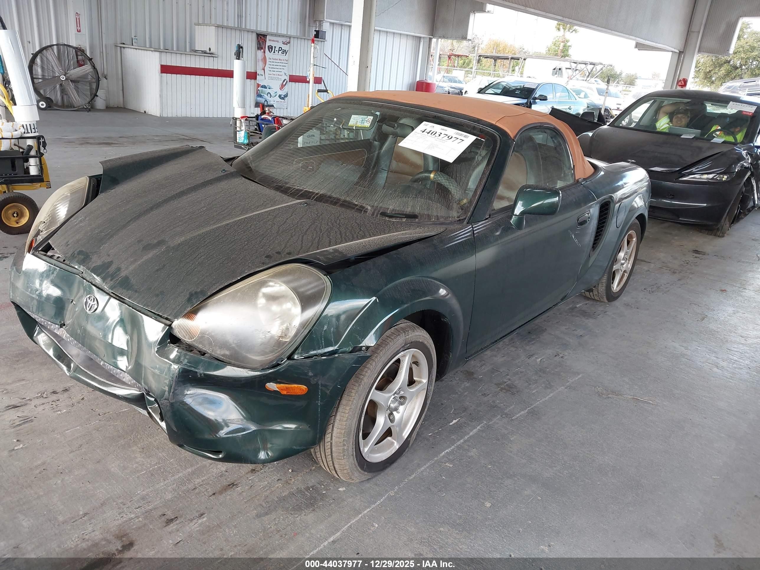 2002 Toyota Mr2 Spyder   Green vin: JTDFR320820052834