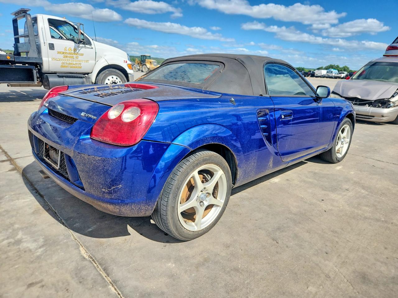 2003 Toyota Mr2 Spyder Blue vin: JTDFR320830065438