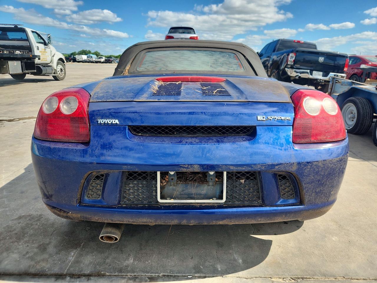 2003 Toyota Mr2 Spyder Blue vin: JTDFR320830065438