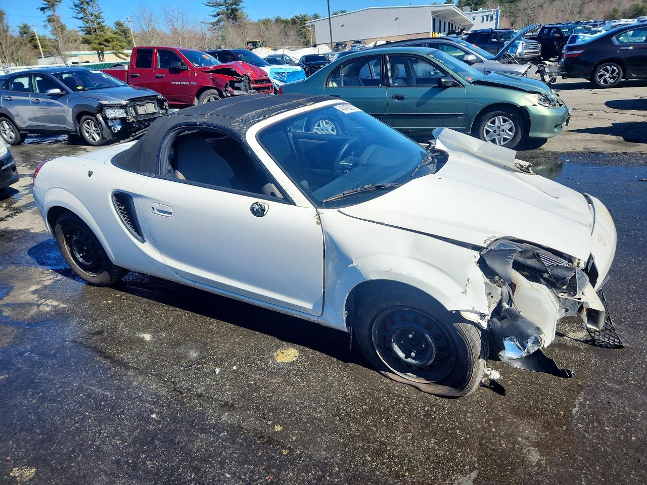 2000 Toyota Mr2 White vin: JTDFR3208Y0006512