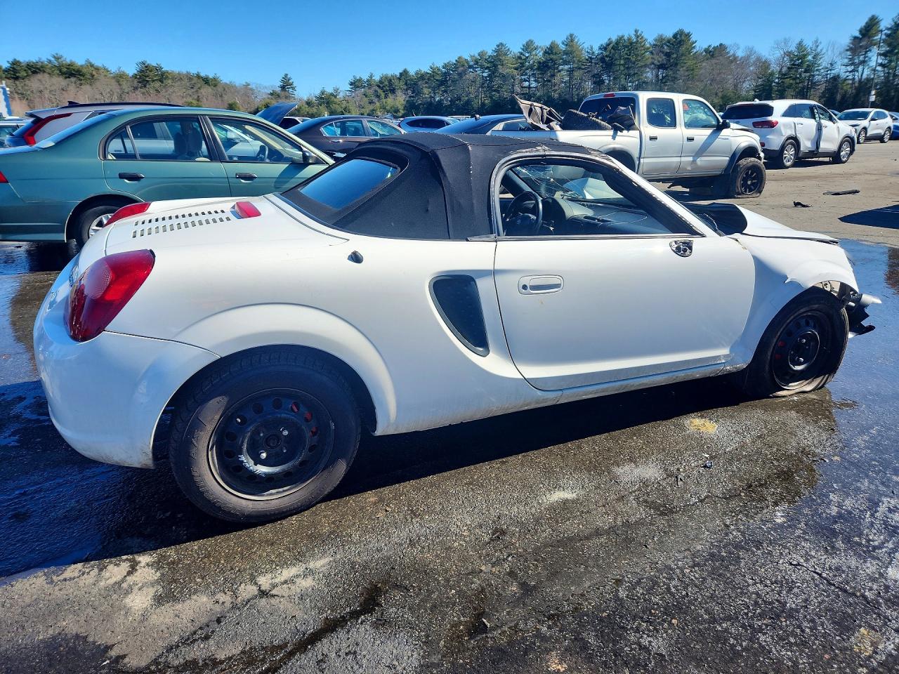 2000 Toyota Mr2 White vin: JTDFR3208Y0006512