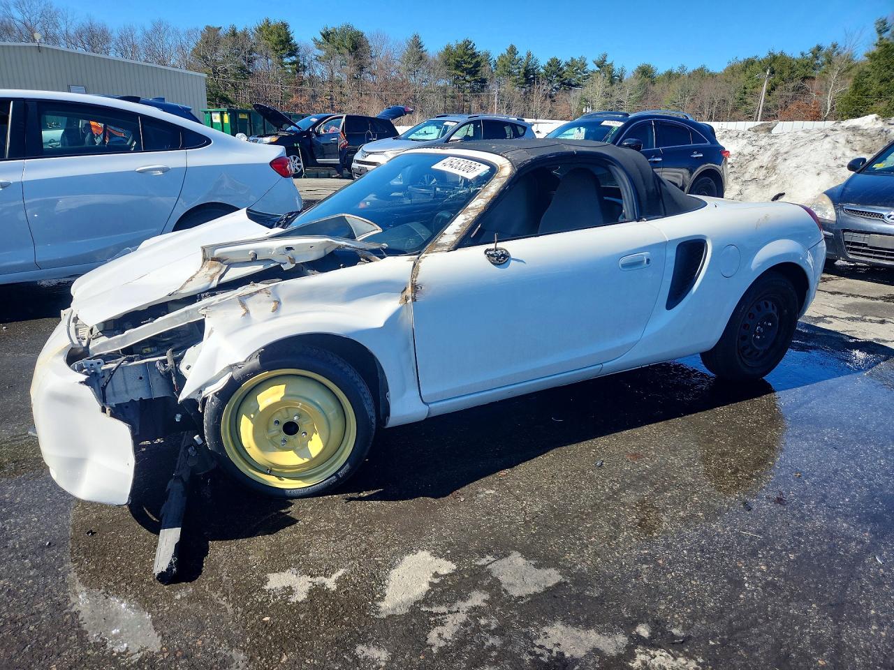 2000 Toyota Mr2 White vin: JTDFR3208Y0006512
