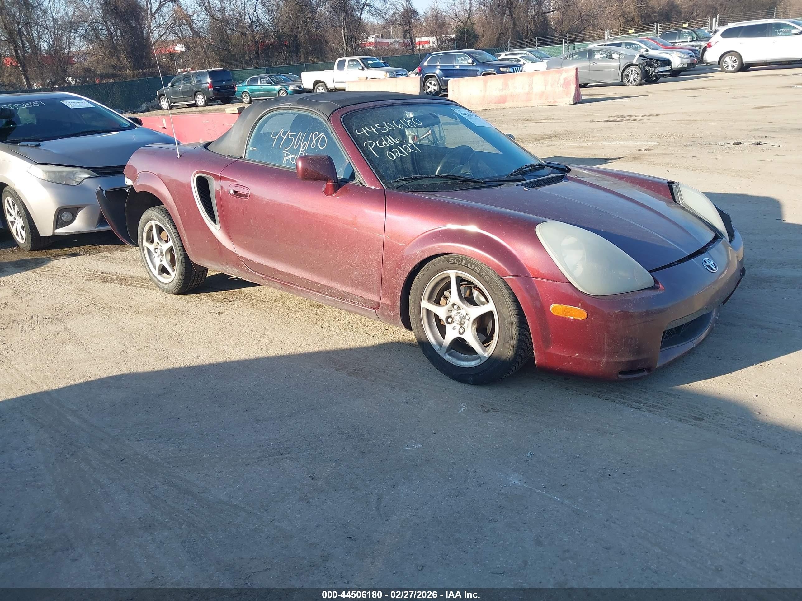 2002 Toyota Mr2 Spyder   Maroon vin: JTDFR320920053376