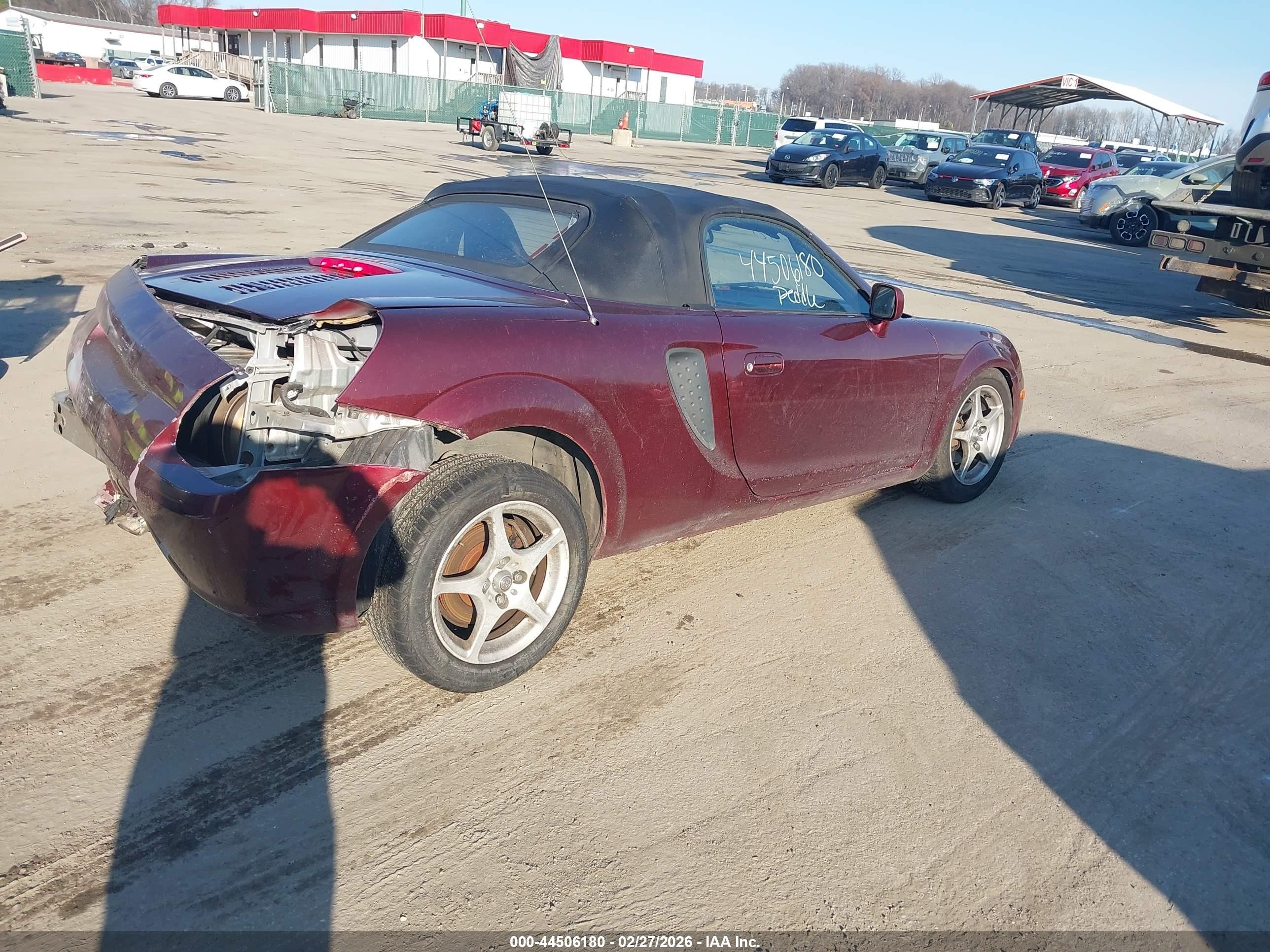 2002 Toyota Mr2 Spyder   Maroon vin: JTDFR320920053376
