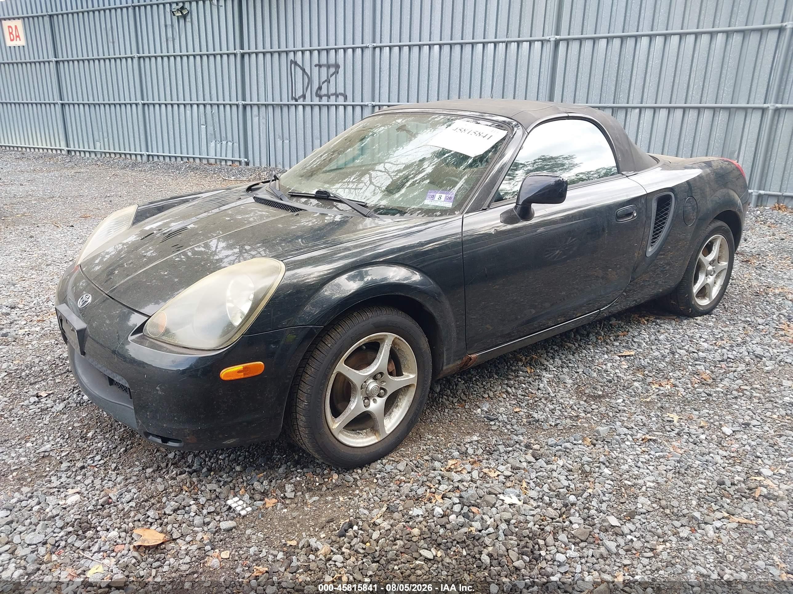 2000 Toyota Mr2 Spyder   Black vin: JTDFR3209Y0020452