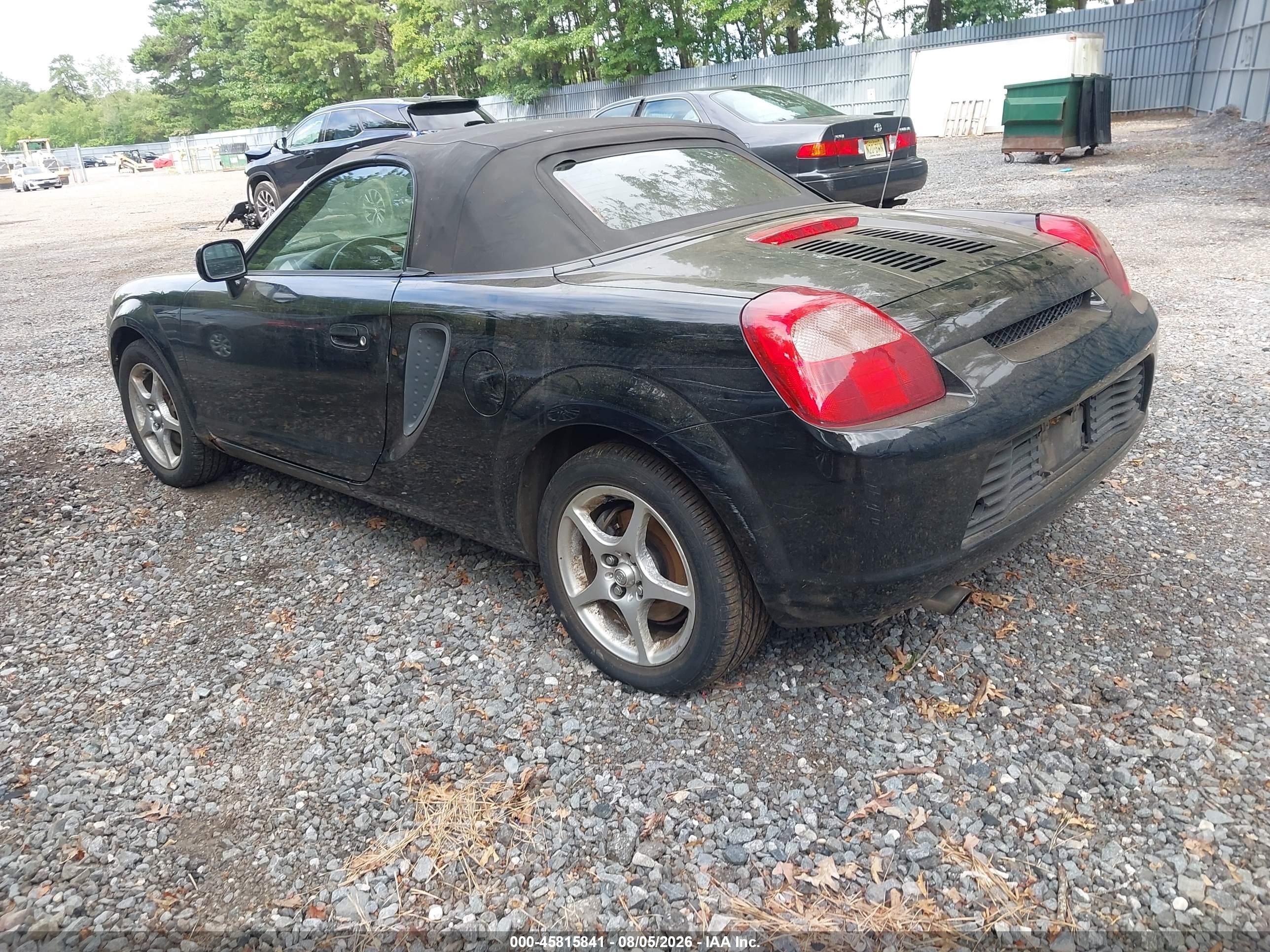 2000 Toyota Mr2 Spyder   Black vin: JTDFR3209Y0020452