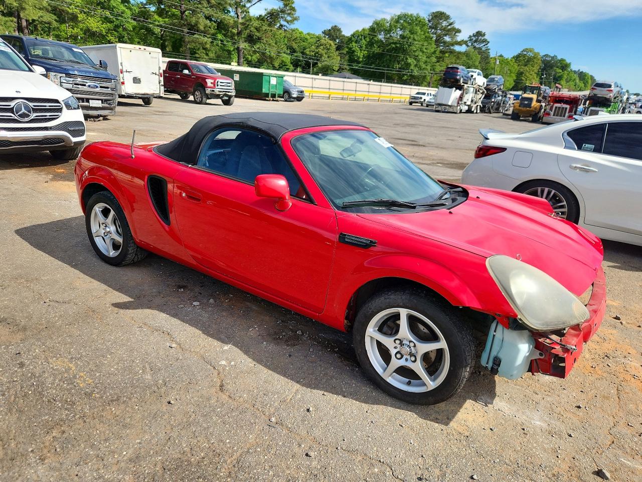 2002 Toyota Mr2 Spyder Base Красный vin: JTDFR320X20042662