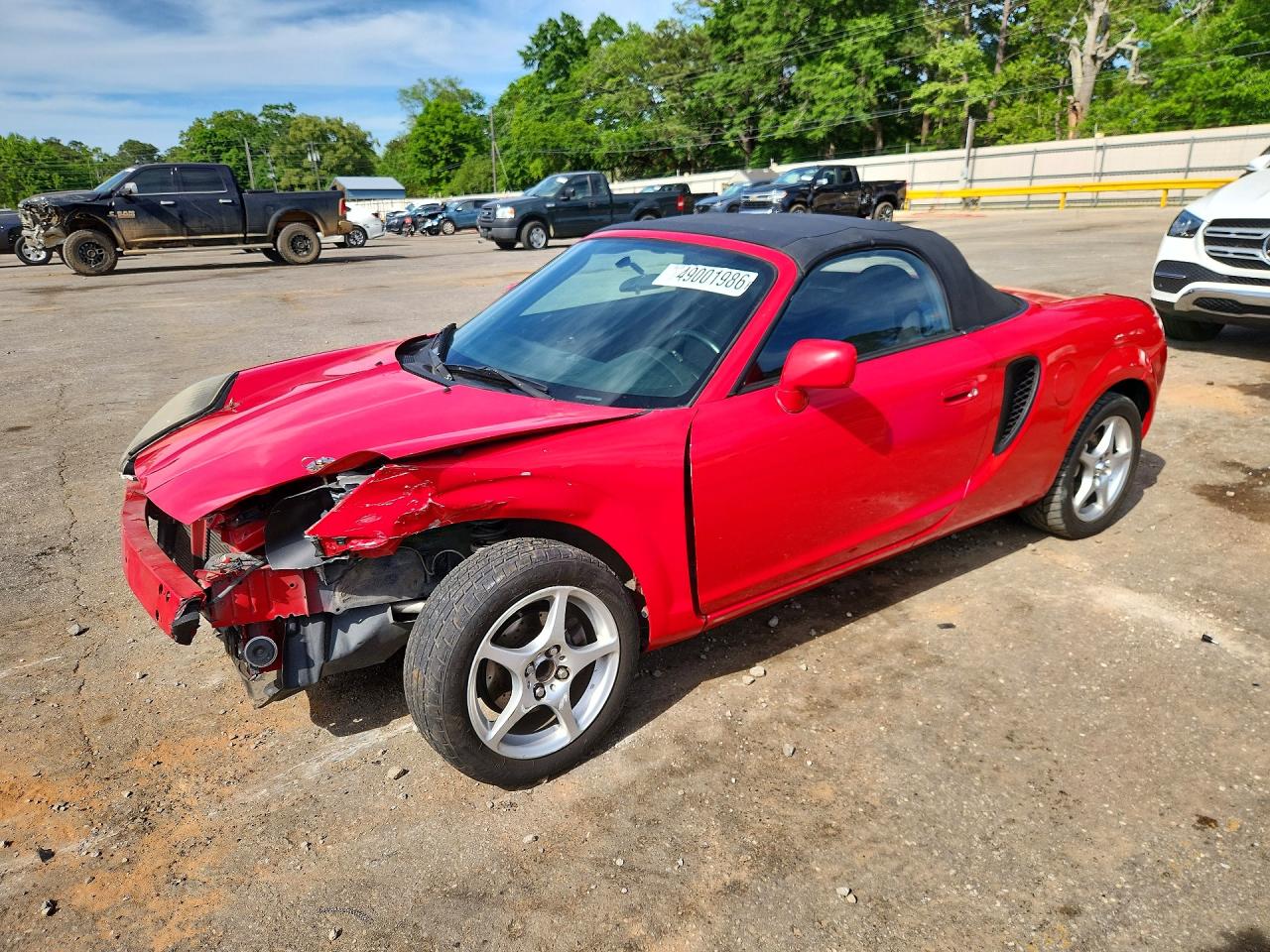 2002 Toyota Mr2 Spyder Base Красный vin: JTDFR320X20042662