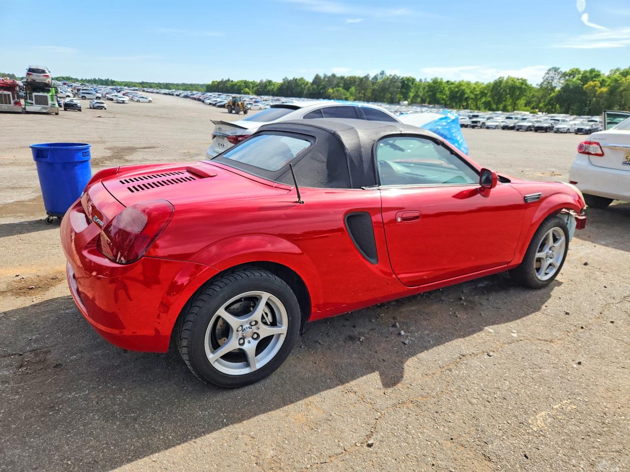 2002 Toyota Mr2 Spyder Base Красный vin: JTDFR320X20042662