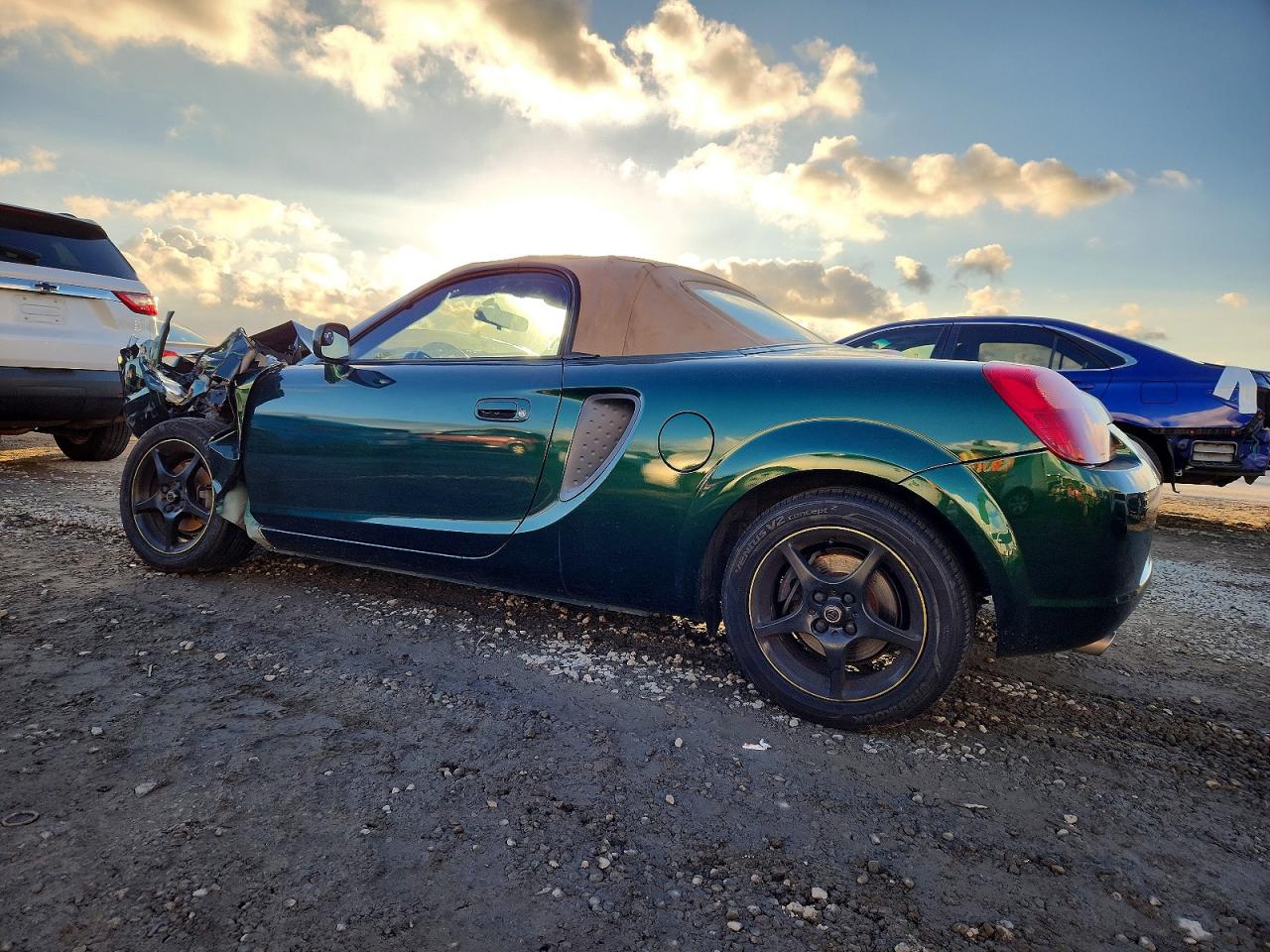 2002 Toyota Mr2 Spyder Green vin: JTDFR320X20048431