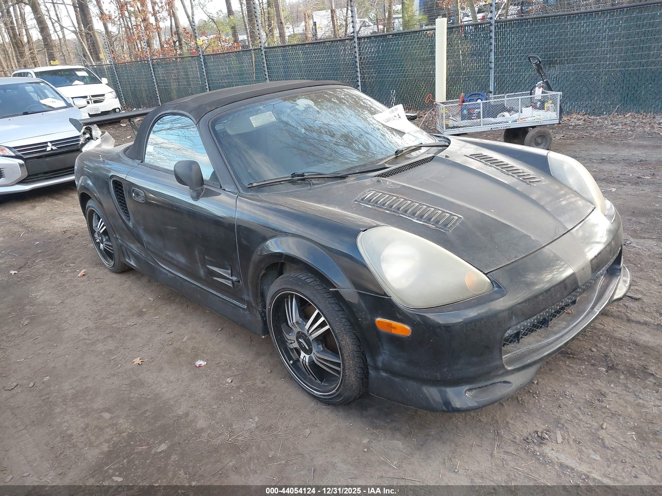 2002 Toyota Mr2 Spyder   Black vin: JTDFR320X20051295