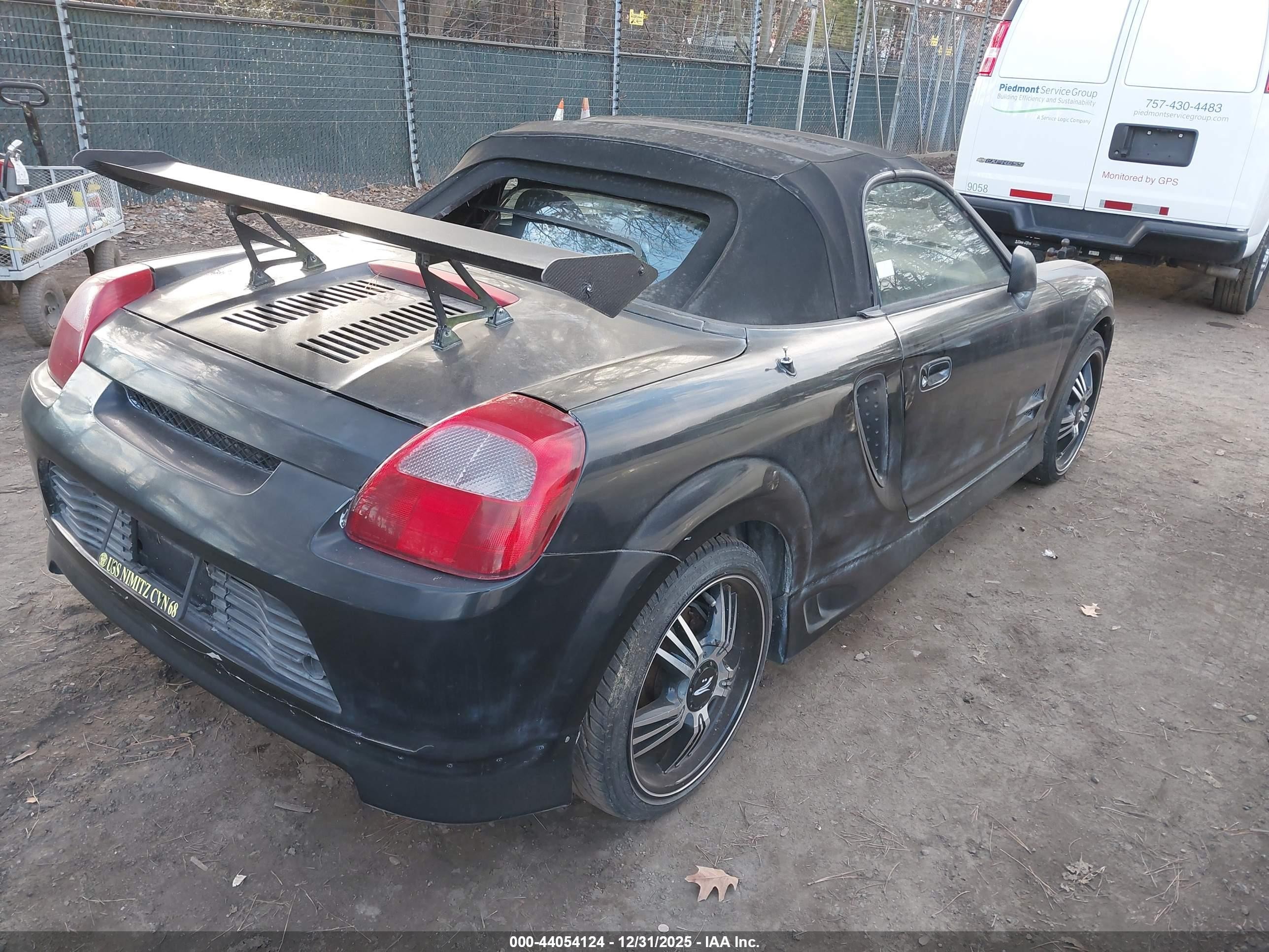 2002 Toyota Mr2 Spyder   Black vin: JTDFR320X20051295