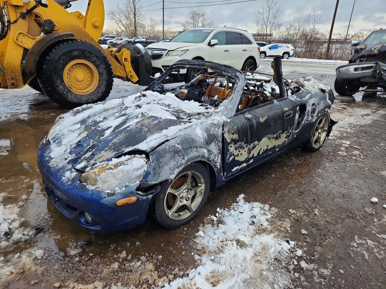 2004 Toyota Mr2 Spyder Burn vin: JTDFR320X40067001