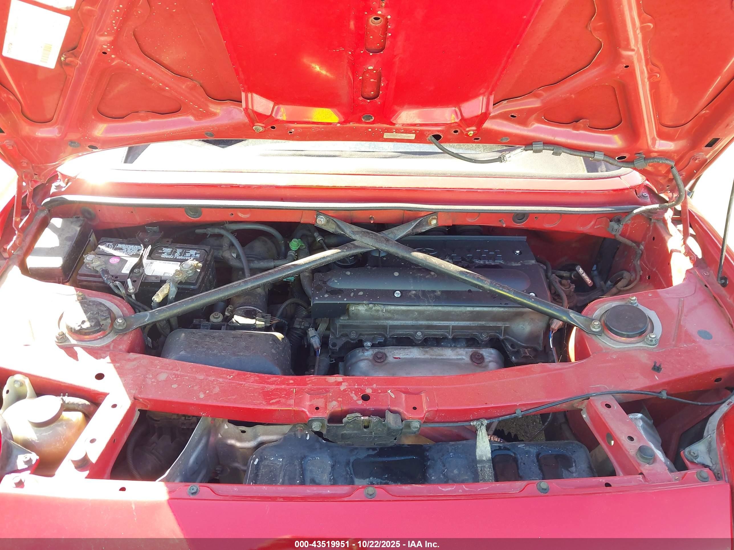 2000 Toyota Mr2 Spyder   Red vin: JTDFR320XY0017608