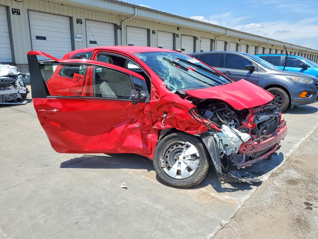 2010 Toyota Yaris Base Красный vin: JTDJT4K33A5283671