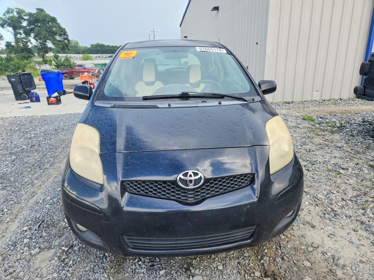 2010 Toyota Yaris Base Black vin: JTDJT4K37A5285388