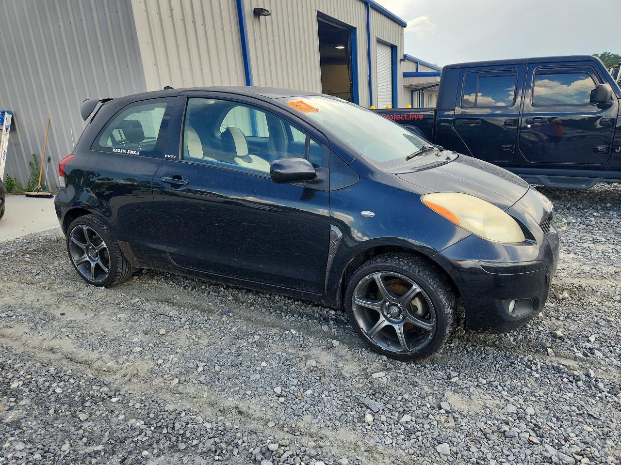 2010 Toyota Yaris Base Black vin: JTDJT4K37A5285388