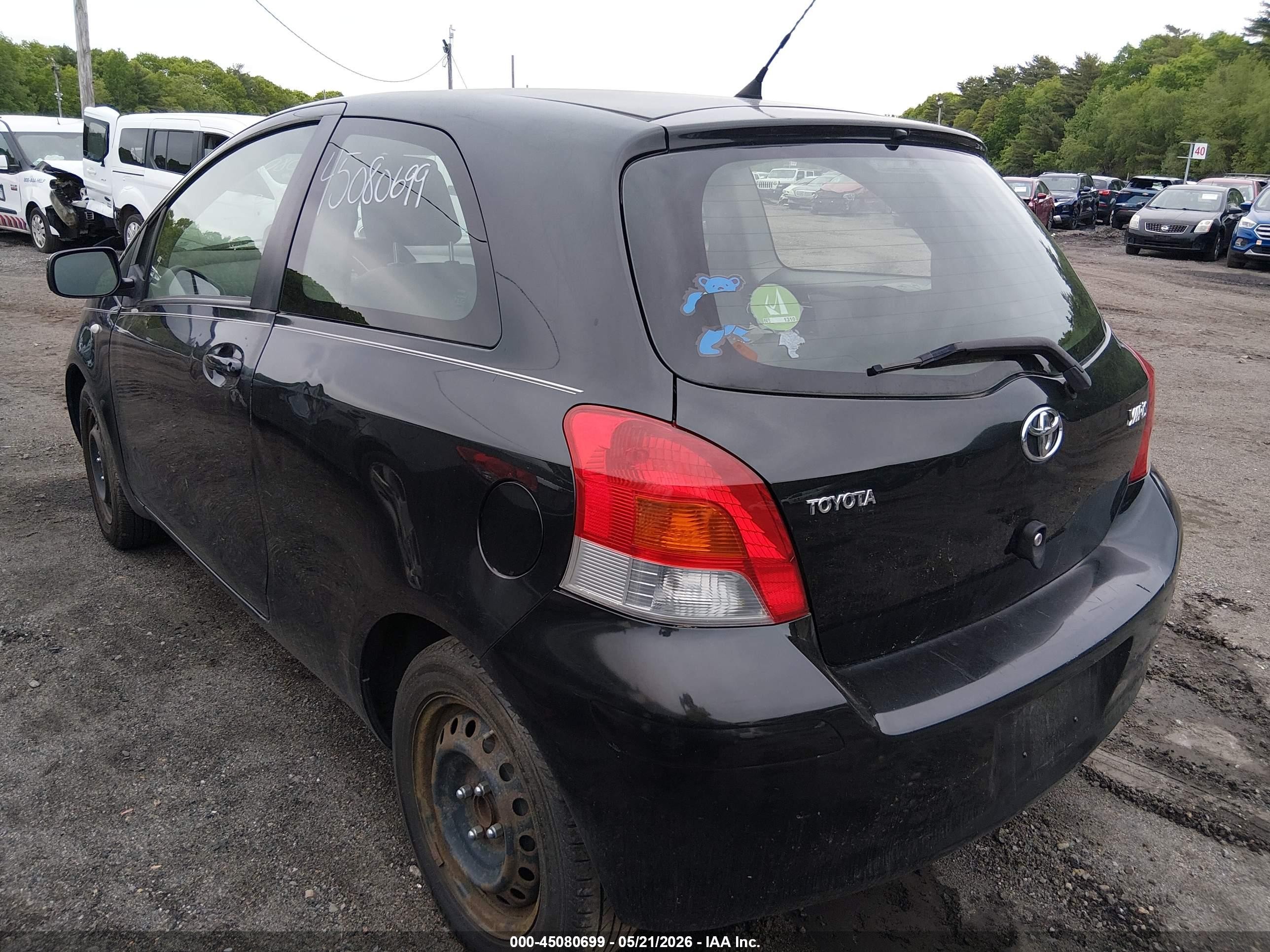 2010 Toyota Yaris   Black vin: JTDJT4K38A5315577