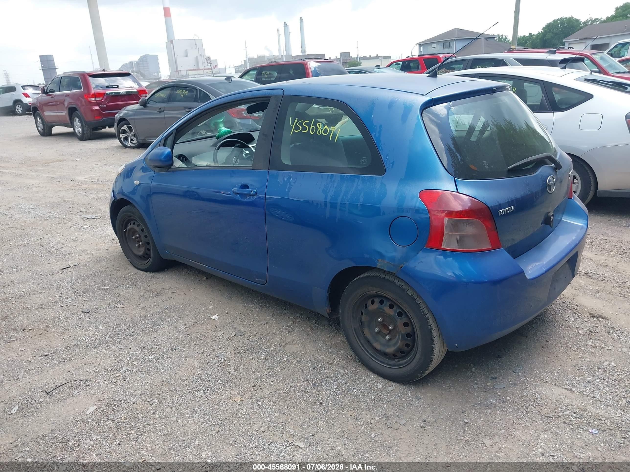 2008 Toyota Yaris   Blue vin: JTDJT903085207044