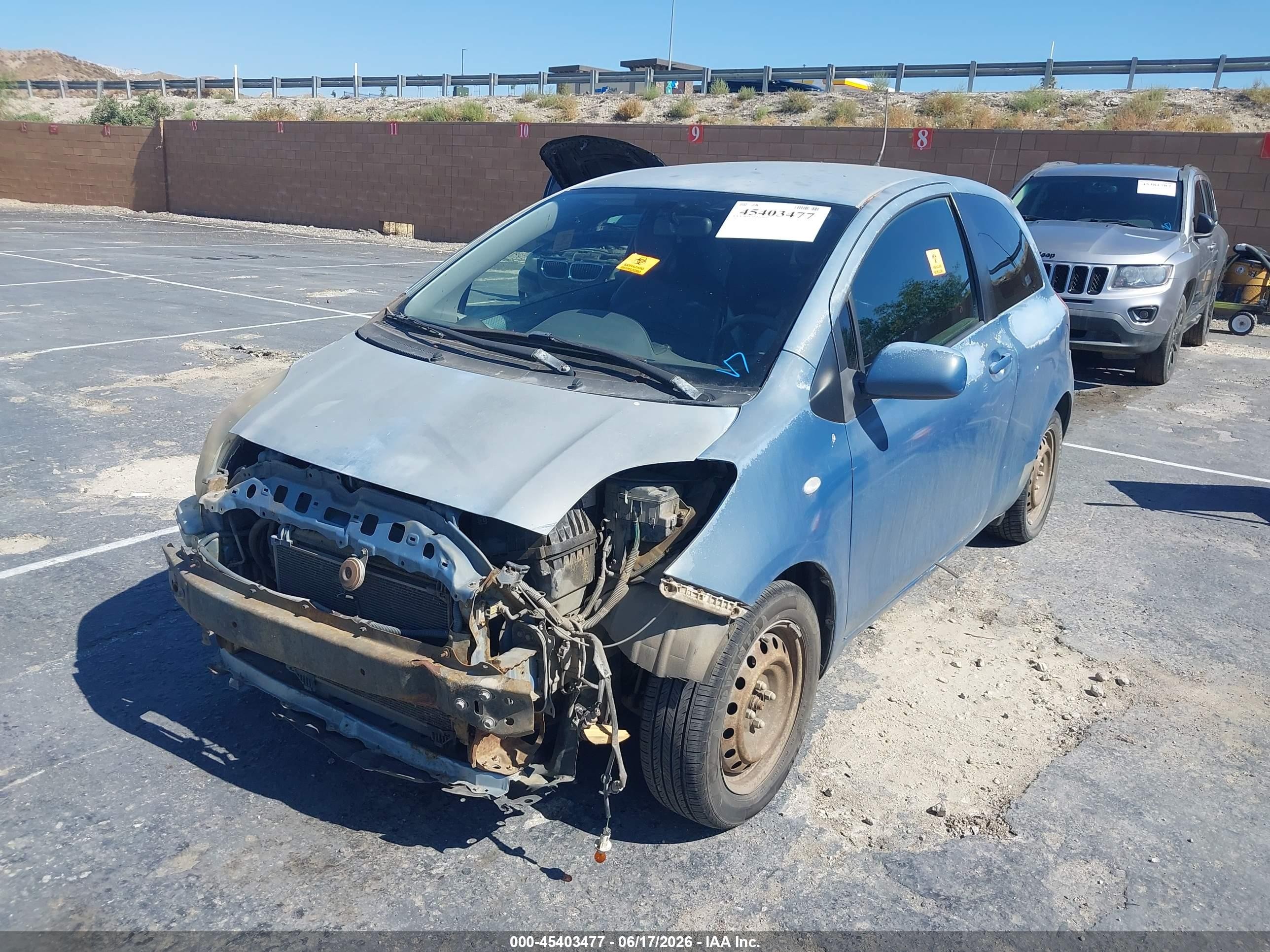 2008 Toyota Yaris   Blue vin: JTDJT903585194405