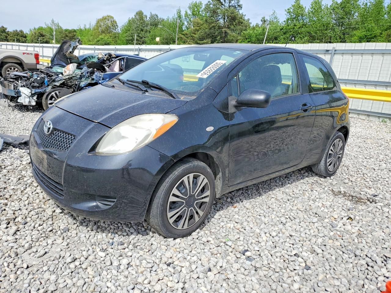 2008 Toyota Yaris Base Black vin: JTDJT903785162829