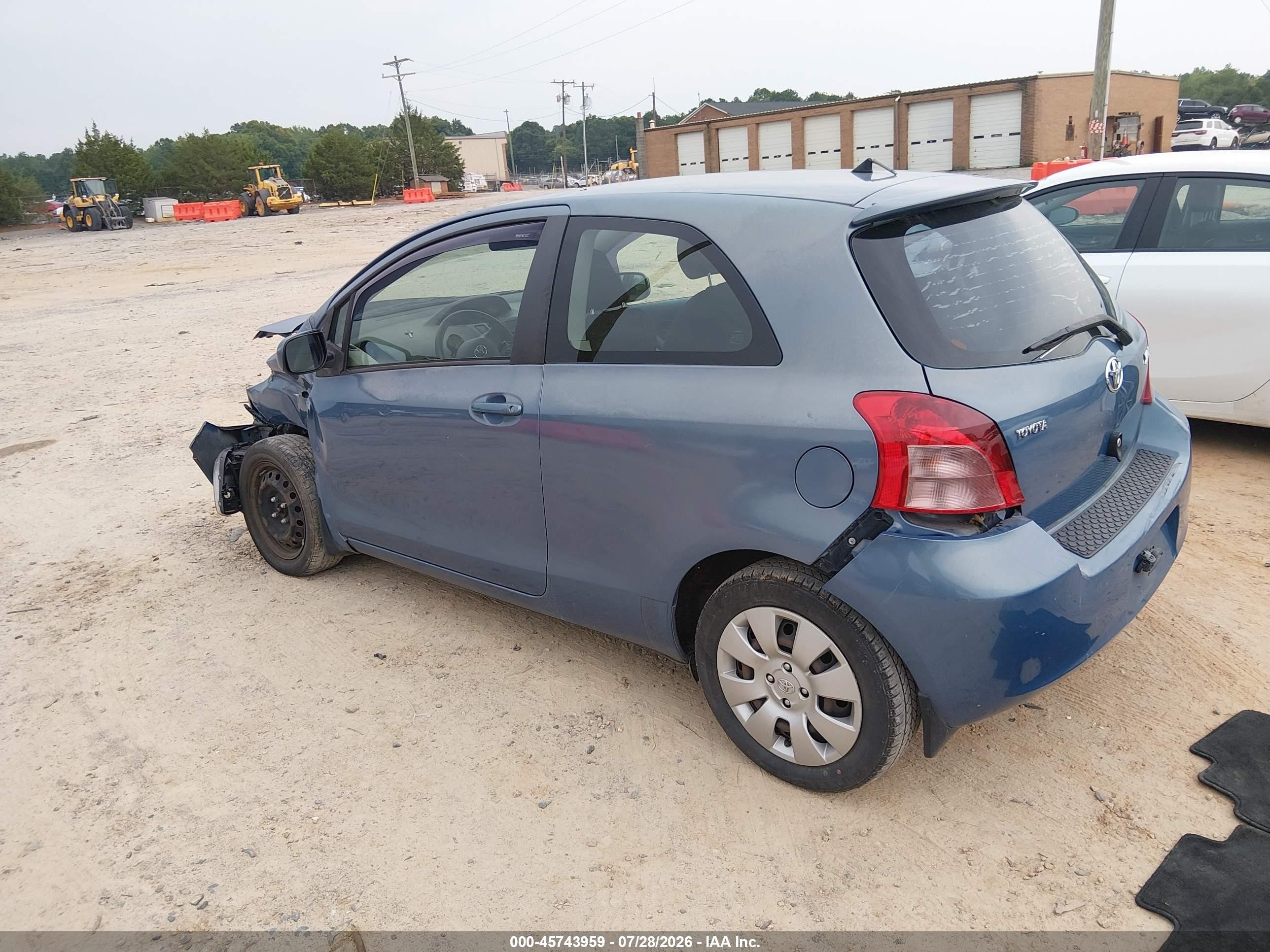 2008 Toyota Yaris   Blue vin: JTDJT903985172116