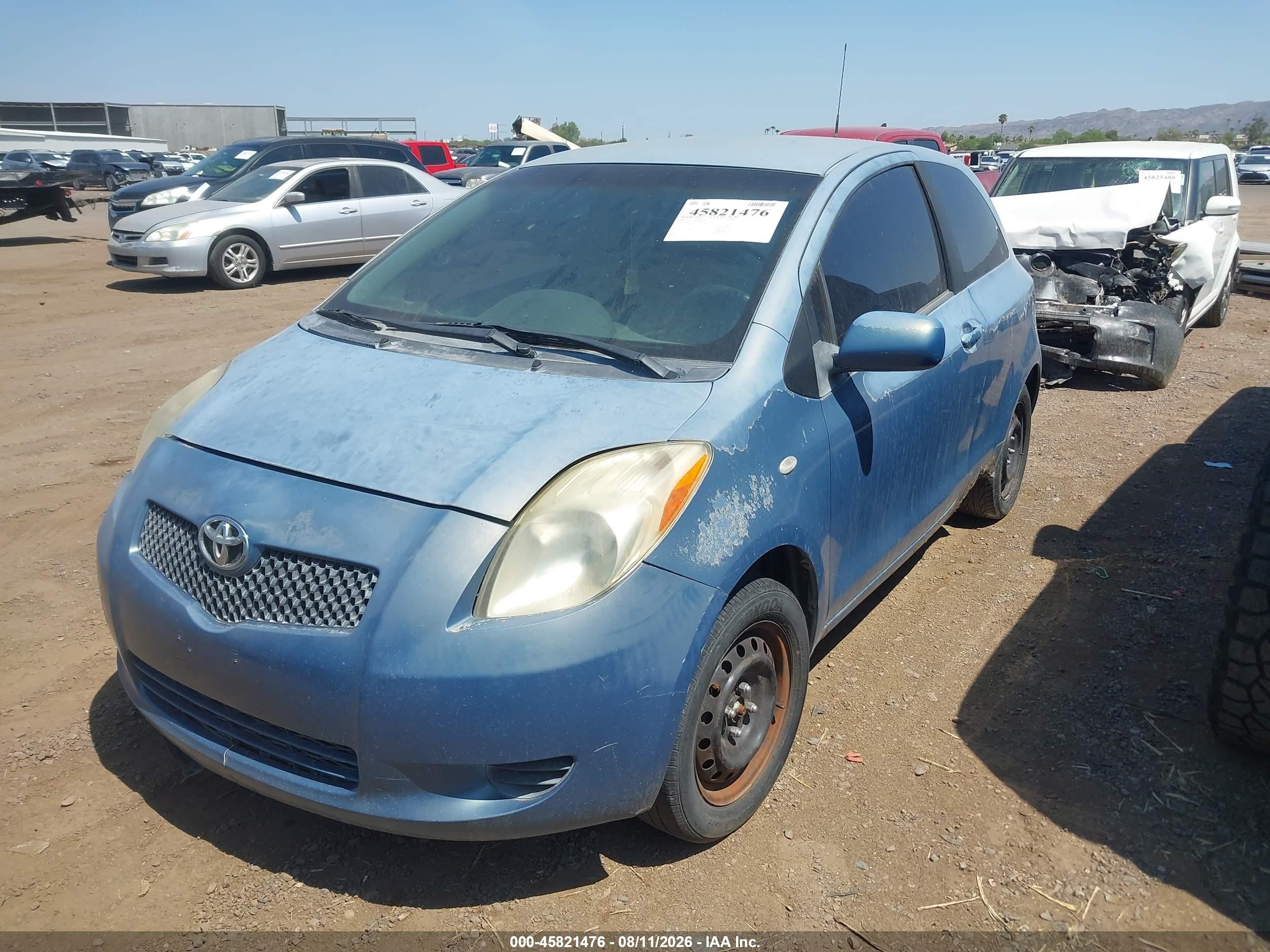 2007 Toyota Yaris   Blue vin: JTDJT923075090609