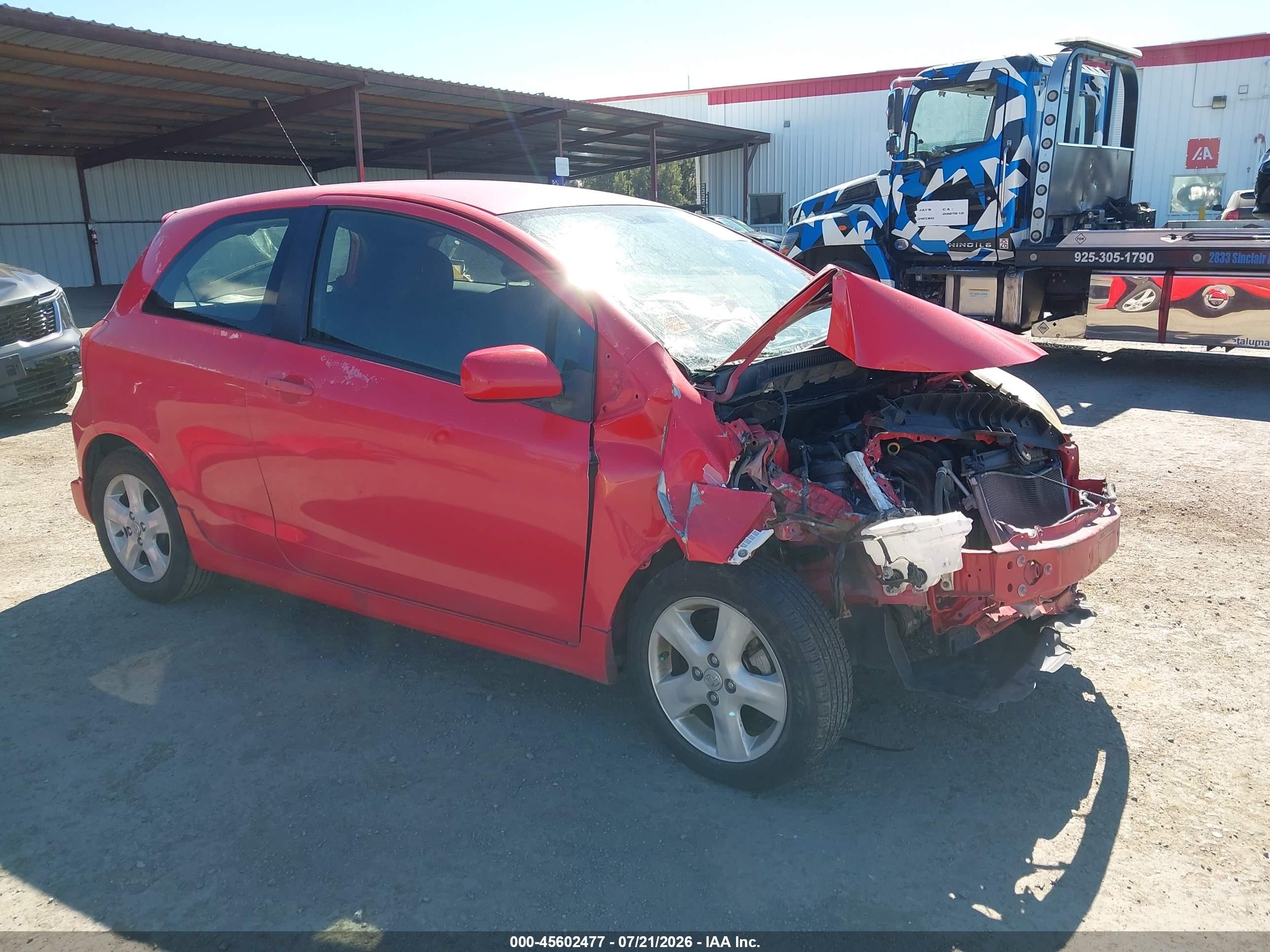 2008 Toyota Yaris S Red vin: JTDJT923085167061