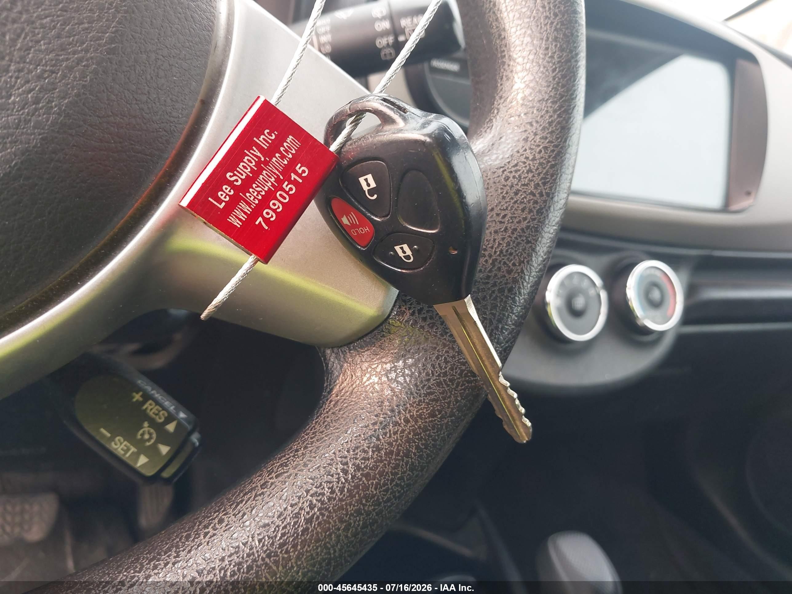 2012 Toyota Yaris Le Синий vin: JTDJTUD30CD507551