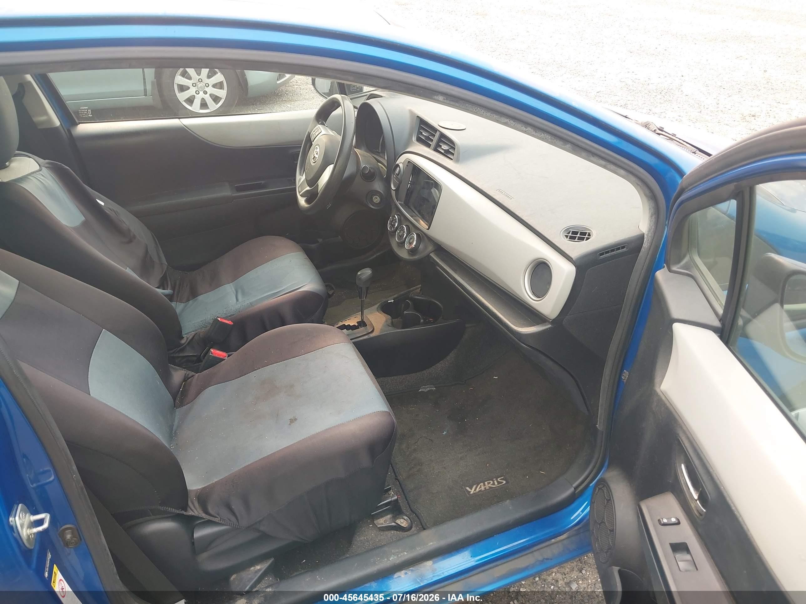 2012 Toyota Yaris Le Синий vin: JTDJTUD30CD507551