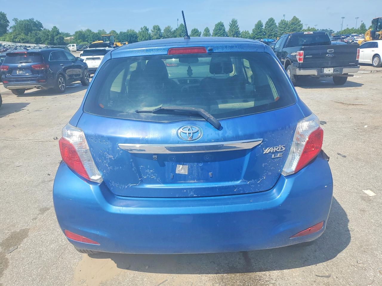 2014 Toyota Yaris 3-door Le Blue vin: JTDJTUD30ED589459