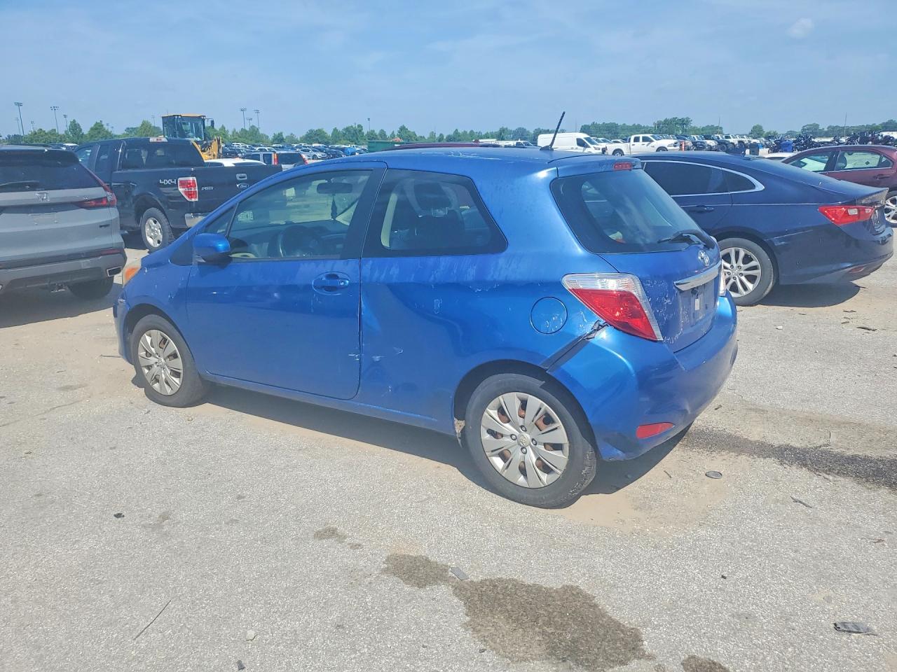 2014 Toyota Yaris 3-door Le Blue vin: JTDJTUD30ED589459