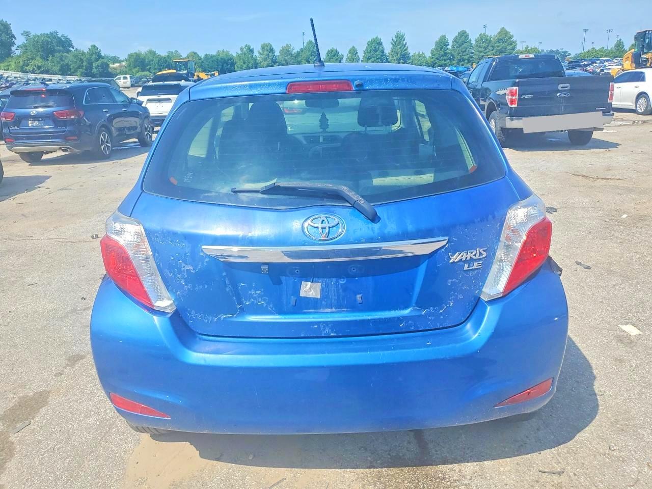2014 Toyota Yaris 3-door Le Blue vin: JTDJTUD30ED589459