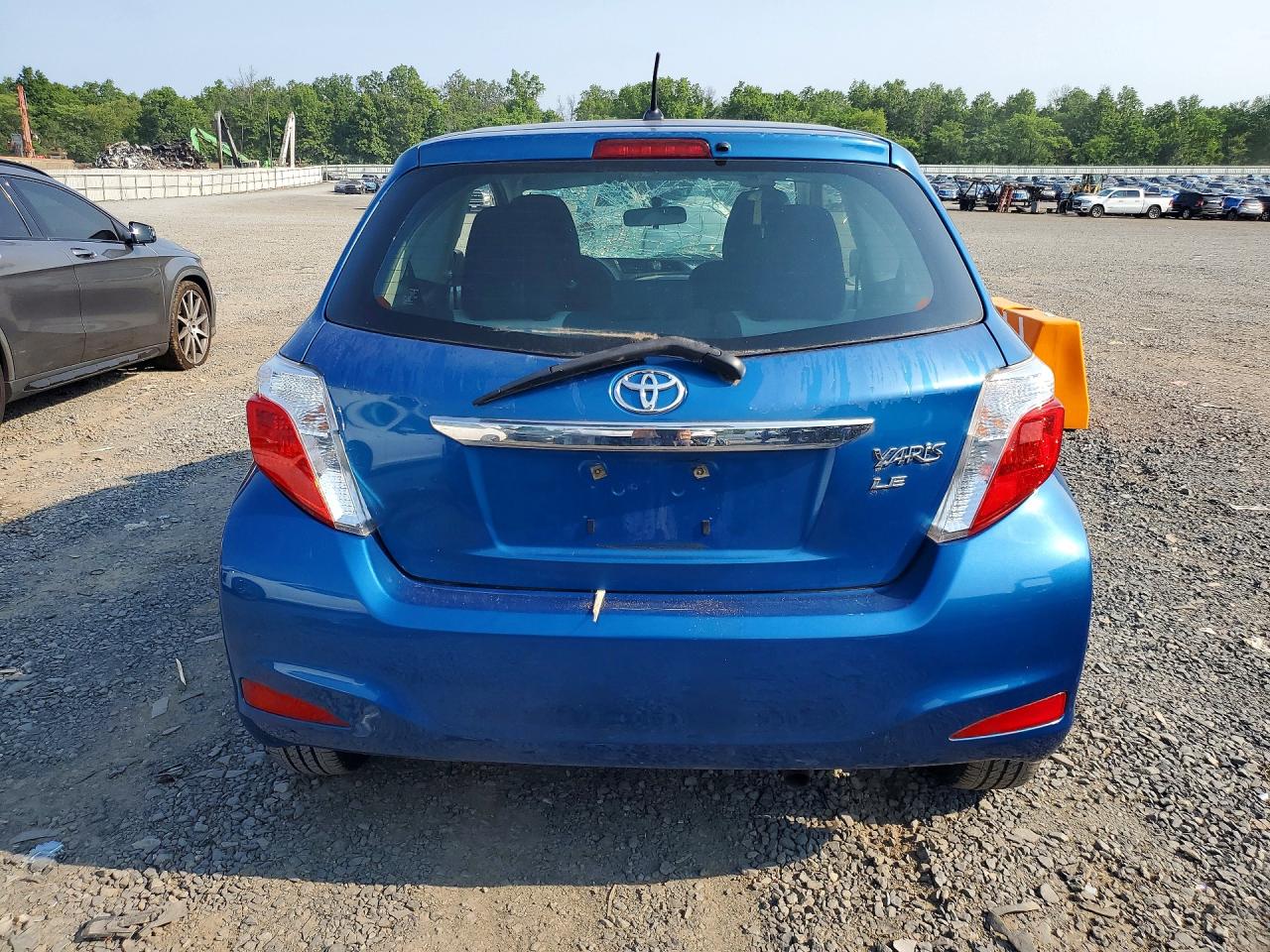 2012 Toyota Yaris 3-door Le Синий vin: JTDJTUD31CD509311
