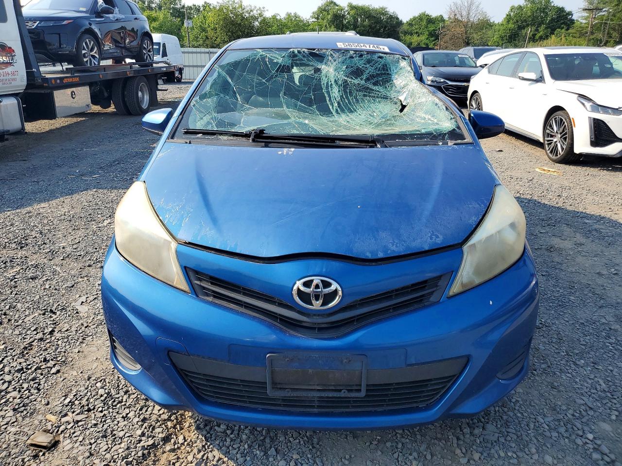 2012 Toyota Yaris 3-door Le Синий vin: JTDJTUD31CD509311