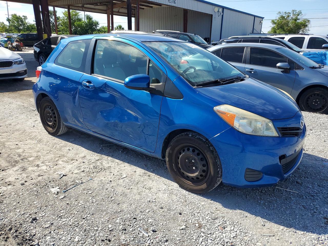 2012 Toyota Yaris 3-door L Blue vin: JTDJTUD32CD521029