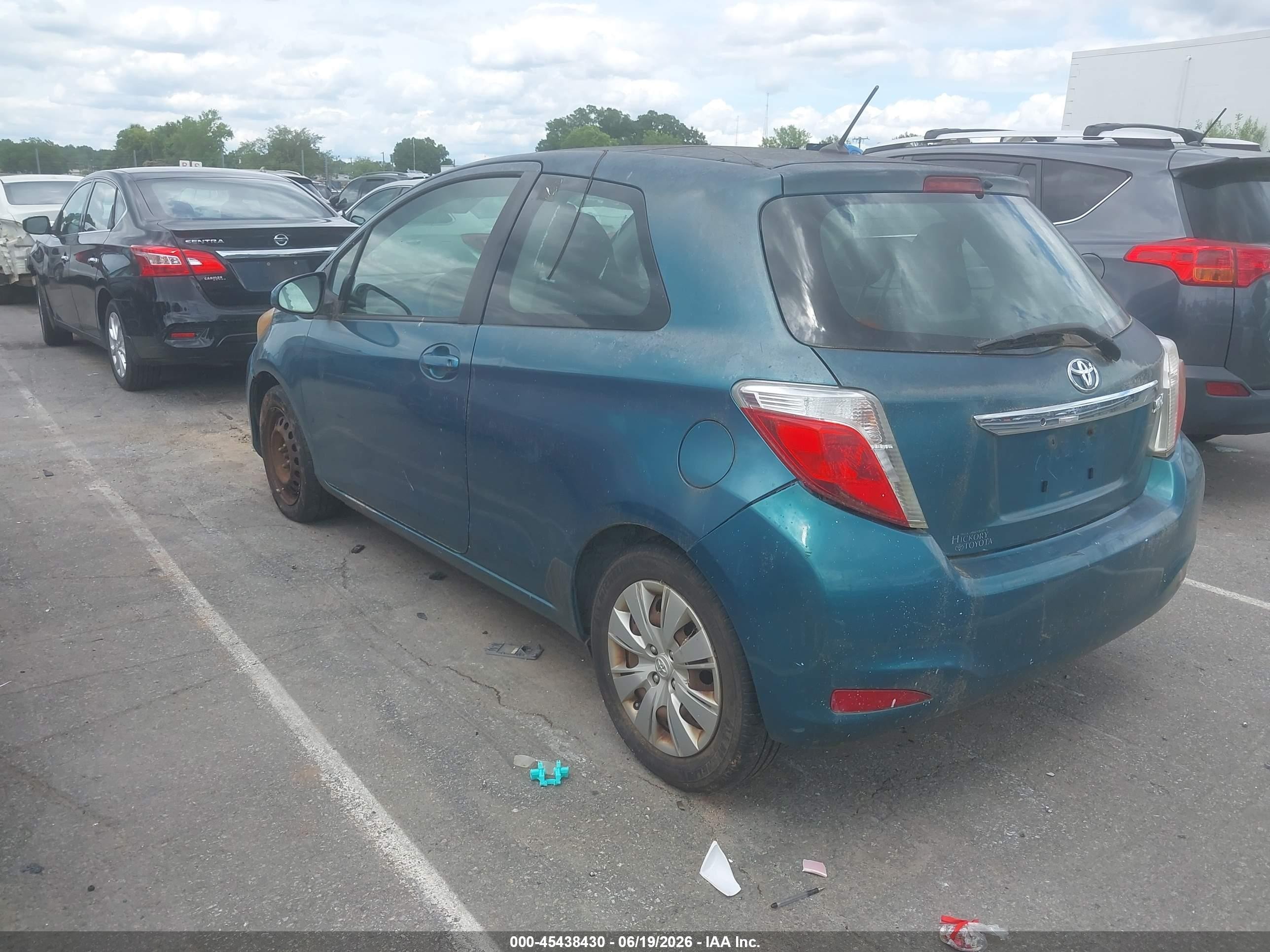 2012 Toyota Yaris L Teal vin: JTDJTUD33CD500920