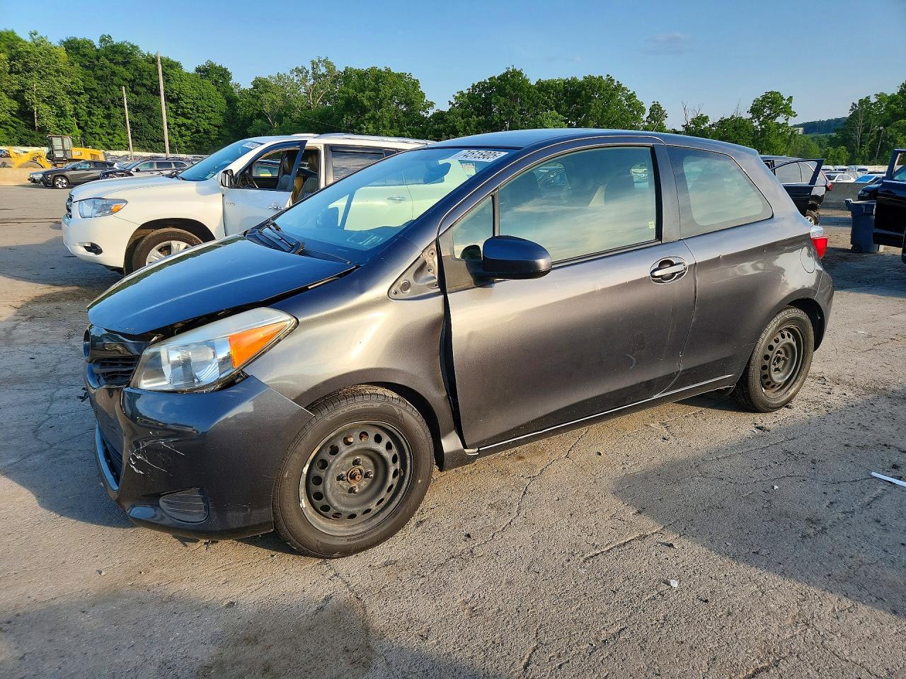 2012 Toyota Yaris 3-door Le Charcoal vin: JTDJTUD37CD536593