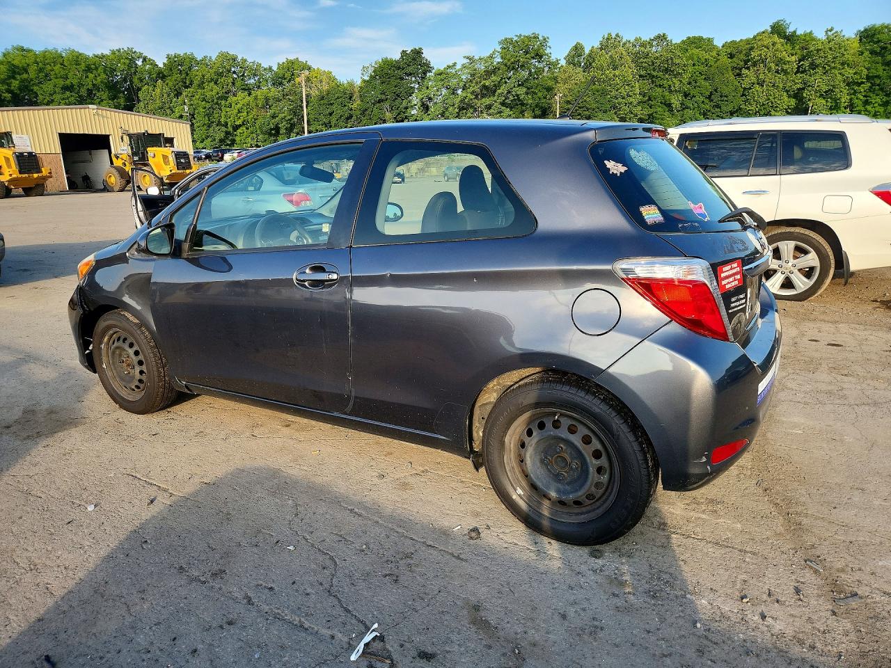 2012 Toyota Yaris 3-door Le Угольный vin: JTDJTUD37CD536593